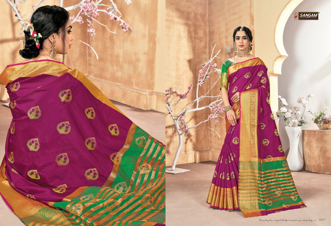 Sangam Vaishnavi Handloom  Latest Fancy Designer Silk Sarees Collection